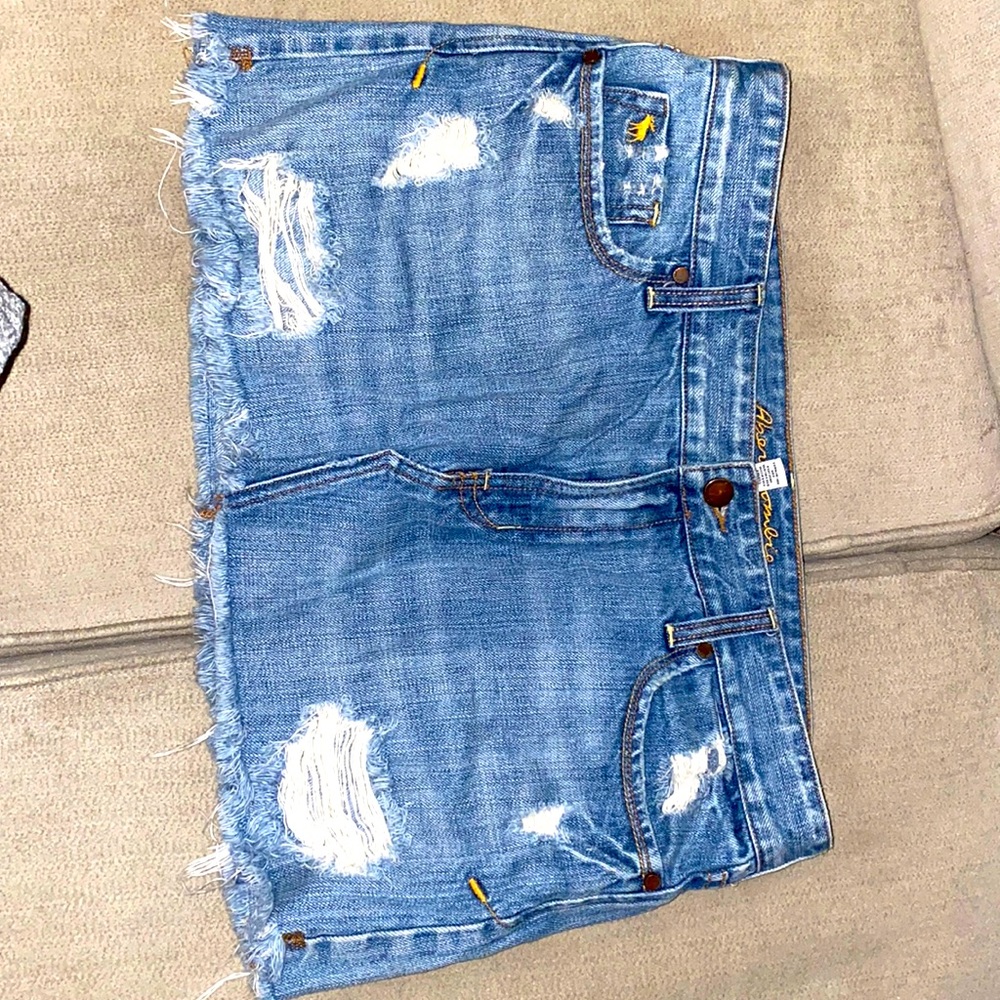Abercrombie jean mini skirt